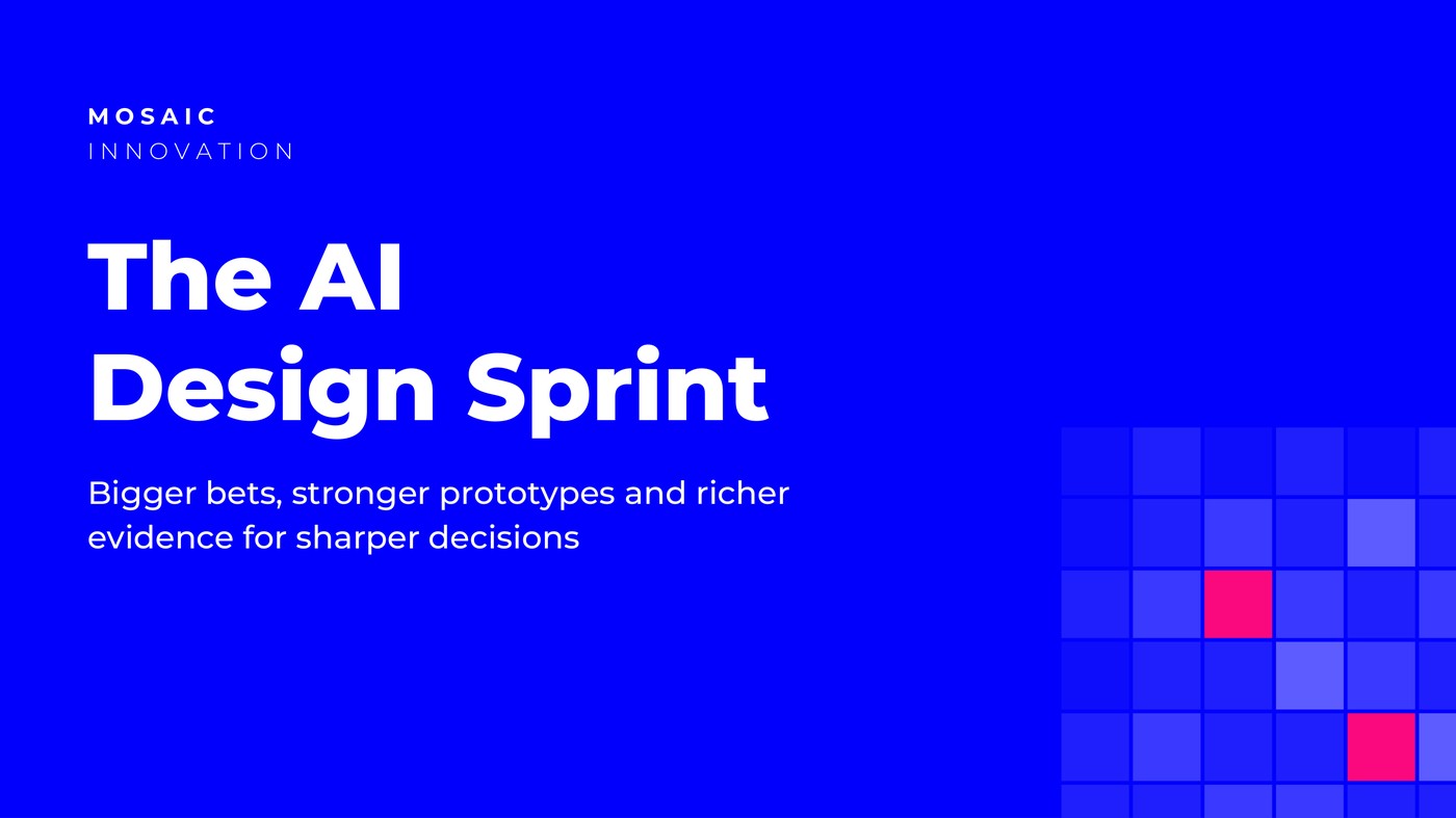 The AI Design Sprint — Mosaic Innovation overview cover